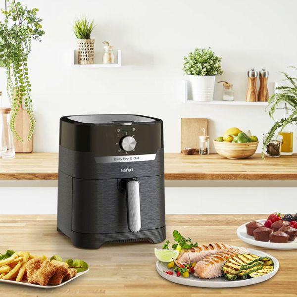 قلاية هوائية Tefal – بقوة 1550 واط، سعة 4.2 لتر، طهي صحي بالهواء الساخن