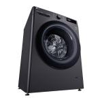غسالة 10kg LG فضي انفيرتر A+++، 1400 دورة، بخار Steam، غسيل تيربو ThinQ سمارت – باب فيميه