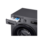 غسالة 8kg LG إنفيرتر A+++، محرك مباشر وغسيل تيربو، تحكم عن بعد – فضي