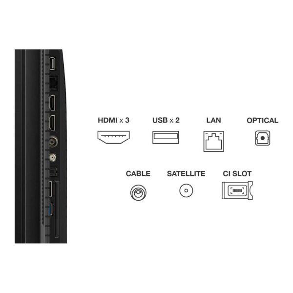 شاشة TCL سمارت - 43 / 50 بوصة - QLED 4K - سمارت جوجل مع ريسيفر داخلي