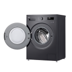 غسالة 8kg LG إنفيرتر A+++، محرك مباشر وغسيل تيربو، تحكم عن بعد – فضي