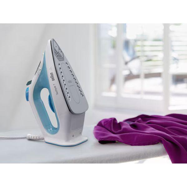 مكواية بخار Braun بقوة 2200 واط وزمن تسخين سريع 35 ثانية