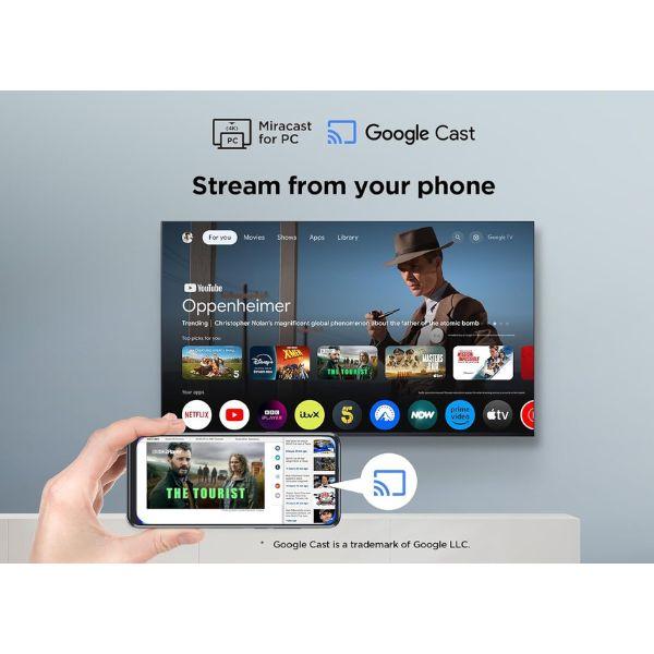 شاشة TCL ذكية 4K Ultra HD 2025 مع ريسيفر داخلي – متوفرة بمقاسات 50، 55، 65، 75 بوصة