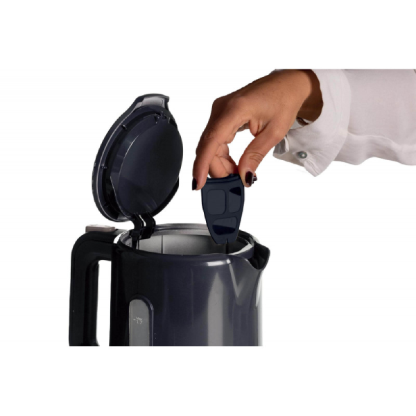 ابريق تسخين كهربائي Ariete - بلاستيك كحلي - قاعدة منفصلة - سعة 1.7 لتر - استطاعة 2200W