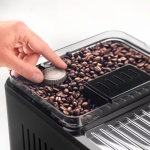 ماكينة قهوة Delonghi أوتوماتيكية - مع مطحنة بن - شاشة لمس 3.5" - App Link - 19 بار - 1450W