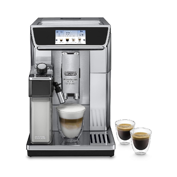 ماكينة قهوة Delonghi أوتوماتيكية - مع مطحنة بن - شاشة لمس 4.3" - App Link - 19 بار - 1450W