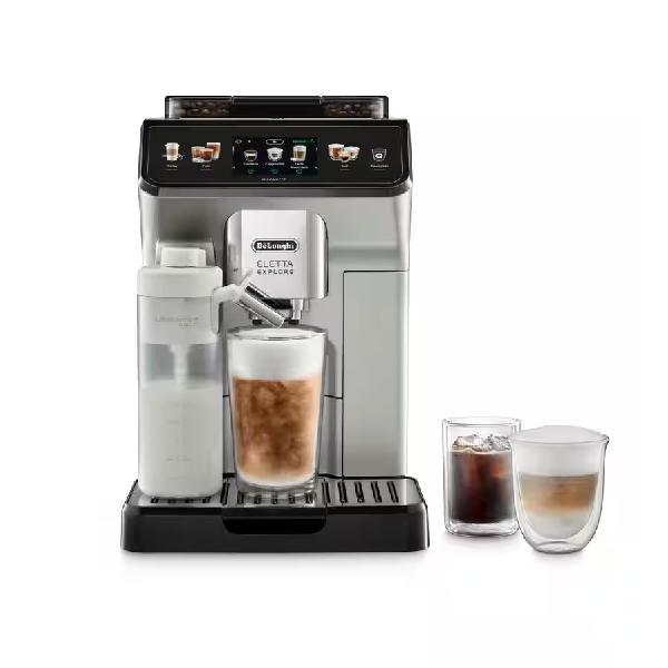 ماكينة قهوة Delonghi أوتوماتيكية - مع مطحنة بن - شاشة لمس 3.5" - App Link - 19 بار - 1450W