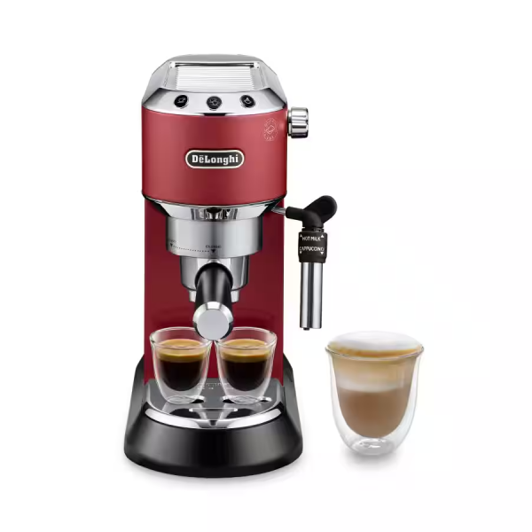 ماكينة قهوة Delonghi إسبريسو وكابوتشينو - 15 بار - أسود - ميزة التوقف الأوتوماتيكي - 1300W