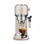 ماكينة قهوة Delonghi إسبريسو وكابوتشينو - 15 بار - بيج - ميزة التوقف الأوتوماتيكي - 1300W
