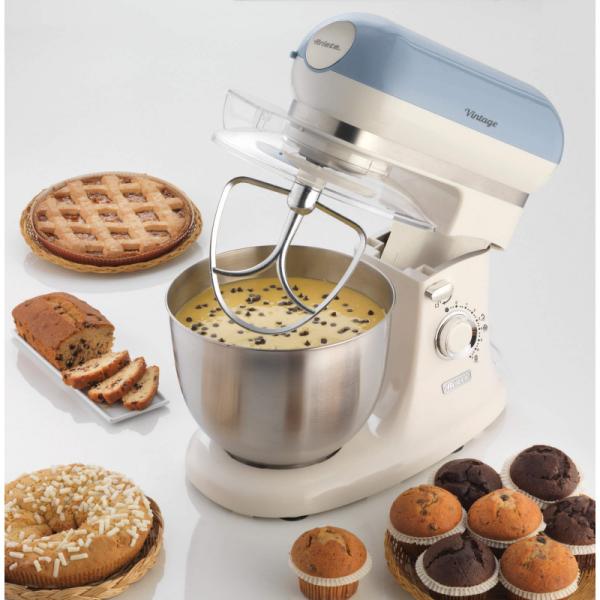 عجانة Ariete - حوض 5.5 لتر - 7 سرعات - لون كريم أو أزرق - استطاعة 600W