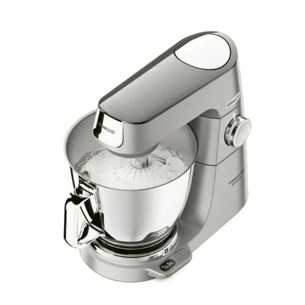 عجانة من KENWOOD - مصنوعة من Titanium - حجم XL - وعاء مزدوج 7 لتر + 5 لتر - استطاعة 1200 واط – مزودة بميزان إلكتروني وخلاط زجاجي وفرامة لحمة- KVL85.344SI
