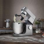 مجموعة مطبخ وعجانة متعددة الاستخدام من KENWOOD - مصنوعة من ال Titanium - حجم XL - وعاء معدني سعة 6.7 لتر - استطاعة 1700 واط – إضاءة ليد - KVL8430S