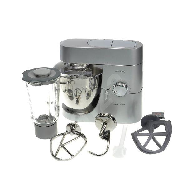 عجانة من KENWOOD - وعاء معدني سعة 6.7 لتر - Titanium Major- استطاعة 1500 واط – مزودة بمفرمة لحم، خلاط، وطاحنة حبوب - KM020