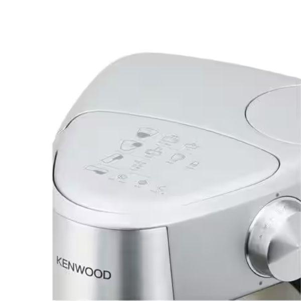عجانة من KENWOOD سلسلة Prospero+ - وعاء معدني سعة 4.3 لتر - استطاعة 1000 واط – مزودة بمفرمة لحم، محضر طعام، خلاط زجاجي 1 لتر، عصارة فواكه وعصارة حمضيات - KHC29.W0SI