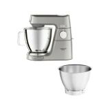 عجانة من KENWOOD - مصنوعة من Titanium - حجم XL - وعاء مزدوج 7 لتر + 5 لتر - استطاعة 1200 واط – مزودة بميزان إلكتروني وخلاط زجاجي وفرامة لحمة- KVL85.344SI