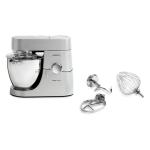 عجانة من KENWOOD - وعاء معدني سعة 6.7 لتر - Titanium Major- استطاعة 1500 واط – مزودة بمفرمة لحم، خلاط، وطاحنة حبوب - KM020