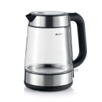 ابريق تسخين كهربائي من Ariete - زجاجي - قاعدة منفصلة - سعة 1.7 لتر - استطاعة 2200W