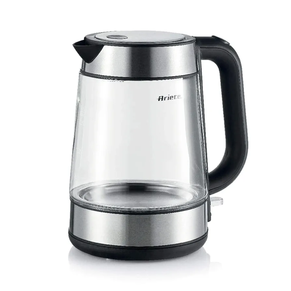 ابريق تسخين كهربائي من Ariete - زجاجي - قاعدة منفصلة - سعة 1.7 لتر - استطاعة 2200W