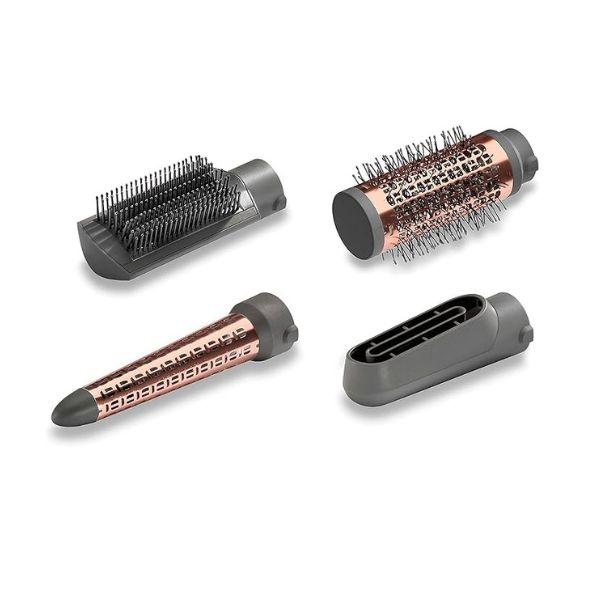 فرشاة تصفيف شعر من BaByliss - مع 4 رؤوس تبديل - تقنية تورمالين سيراميك باستطاعة 1000 واط - AS136SDE