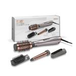فرشاة تصفيف شعر من BaByliss - مع 4 رؤوس تبديل - تقنية تورمالين سيراميك باستطاعة 1000 واط - AS136SDE