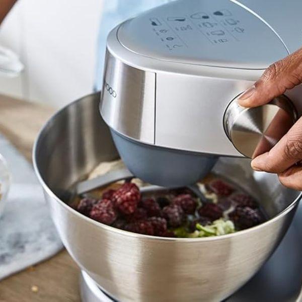 عجانة من KENWOOD سلسلة Prospero+ - وعاء معدني سعة 4.3 لتر - استطاعة 1000 واط – مزودة بـ 3 ملحقات (عجن، خفق، خلط) - KHC29A.A0SI