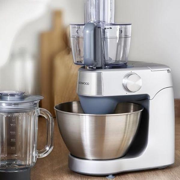 عجانة من KENWOOD سلسلة Prospero+ - وعاء معدني سعة 4.3 لتر - استطاعة 1000 واط – مزودة بـ 3 ملحقات (عجن، خفق، خلط) - KHC29A.A0SI