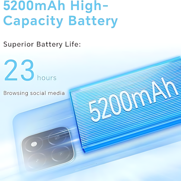 HONOR X5b – موبايل ذكي بشاشة 6.56 إنش، بطارية 5200 مللي وكاميرا 13MP