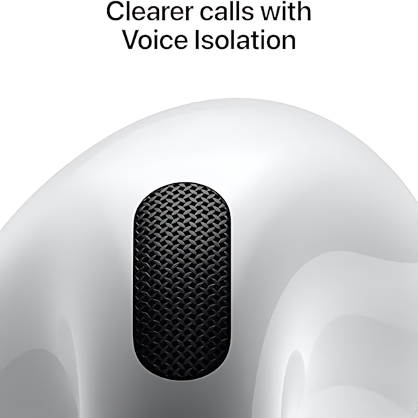 AirPods 4 – سماعات لاسلكية بصوت نقي وواضح مع عزل صوتي متقدم