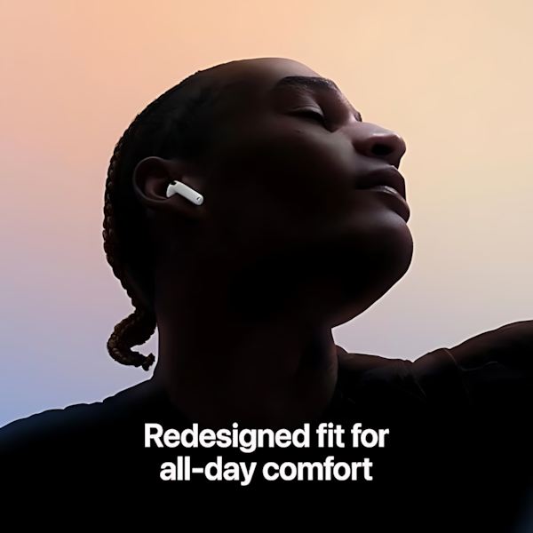 AirPods 4 – سماعات لاسلكية بصوت نقي وواضح مع عزل صوتي متقدم