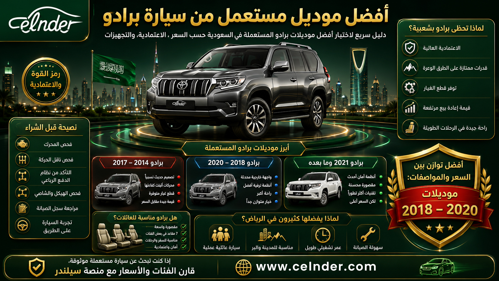 أفضل موديل مستعمل من سيارة برادو