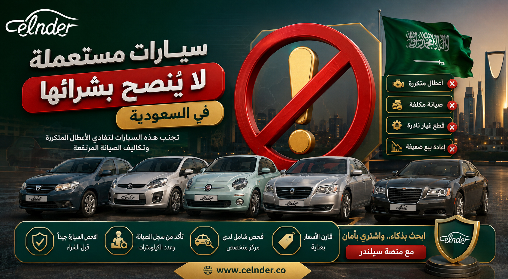 سيارات مستعملة لا يُنصح بشرائها في السعودية
