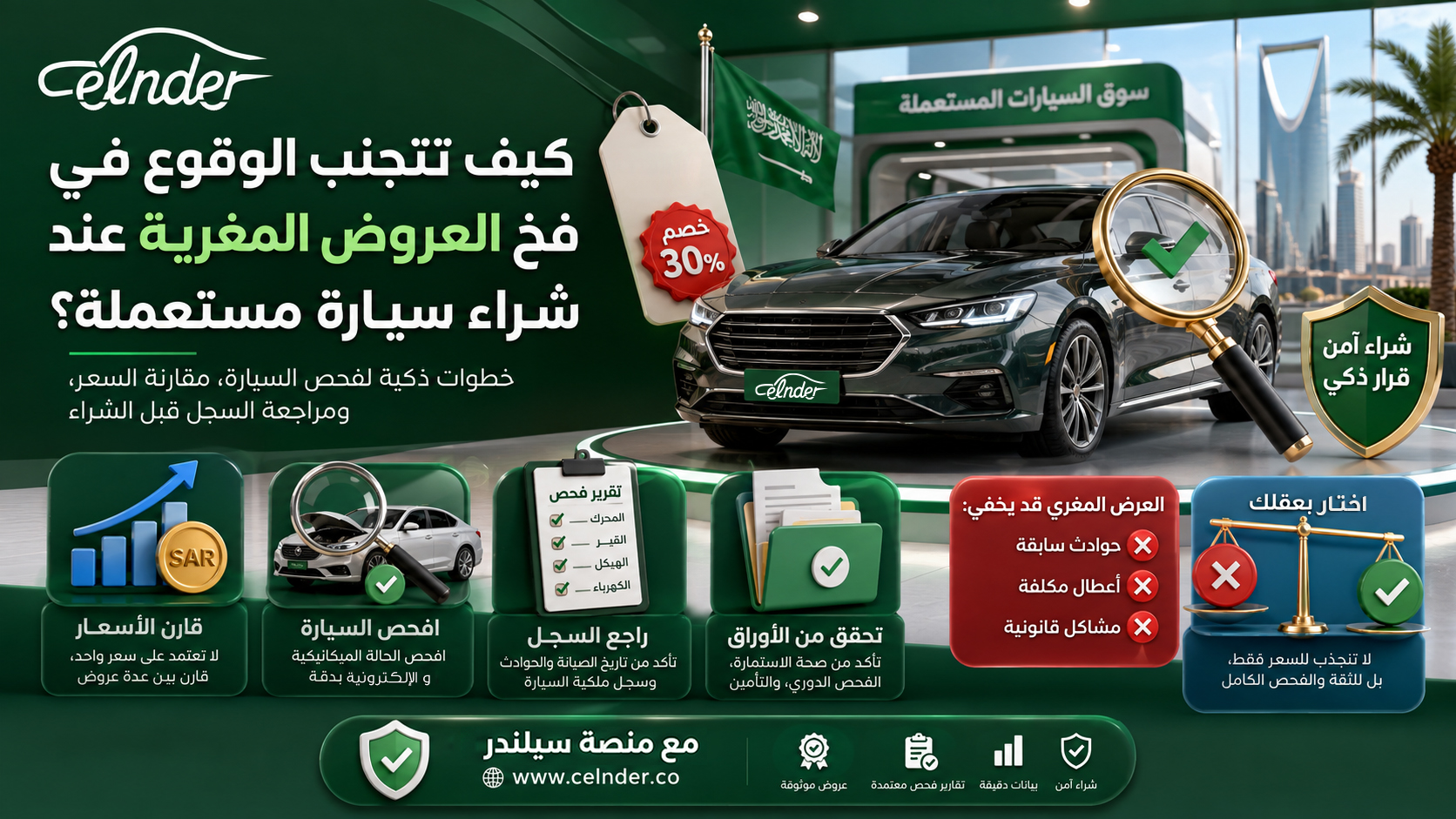 كيف تتجنب الوقوع في فخ العروض المغرية عند شراء سيارة مستعملة؟