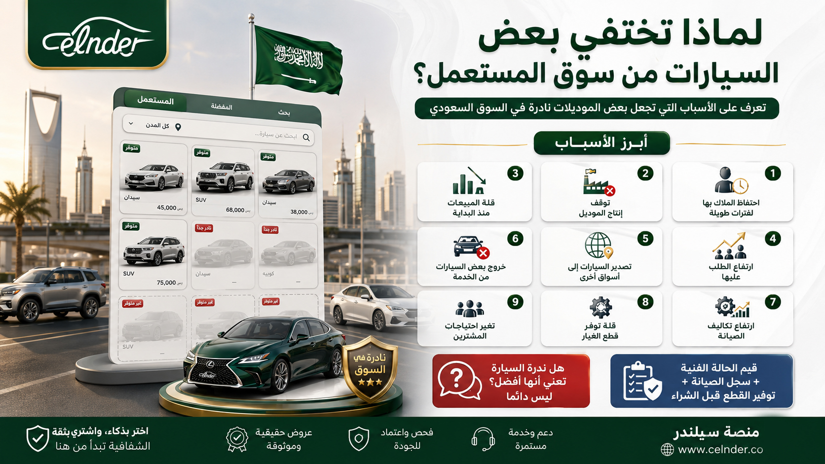 لماذا تختفي بعض السيارات من سوق المستعمل؟