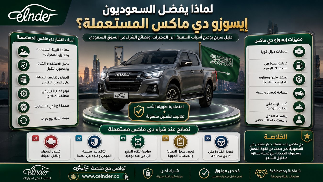 لماذا يفضل السعوديون إيسوزو دي ماكس المستعملة؟