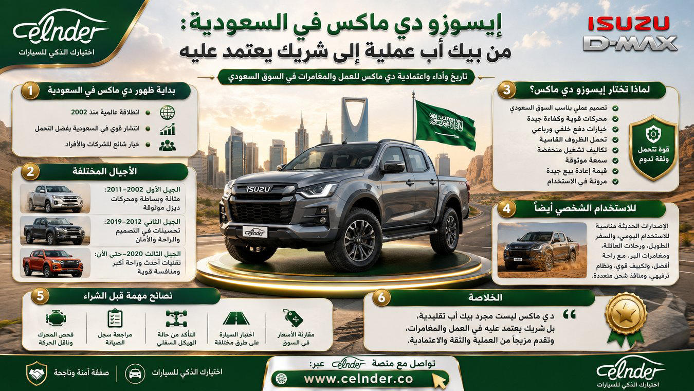 إيسوزو دي ماكس في السعودية: من بيك أب عملية إلى شريك يعتمد عليه