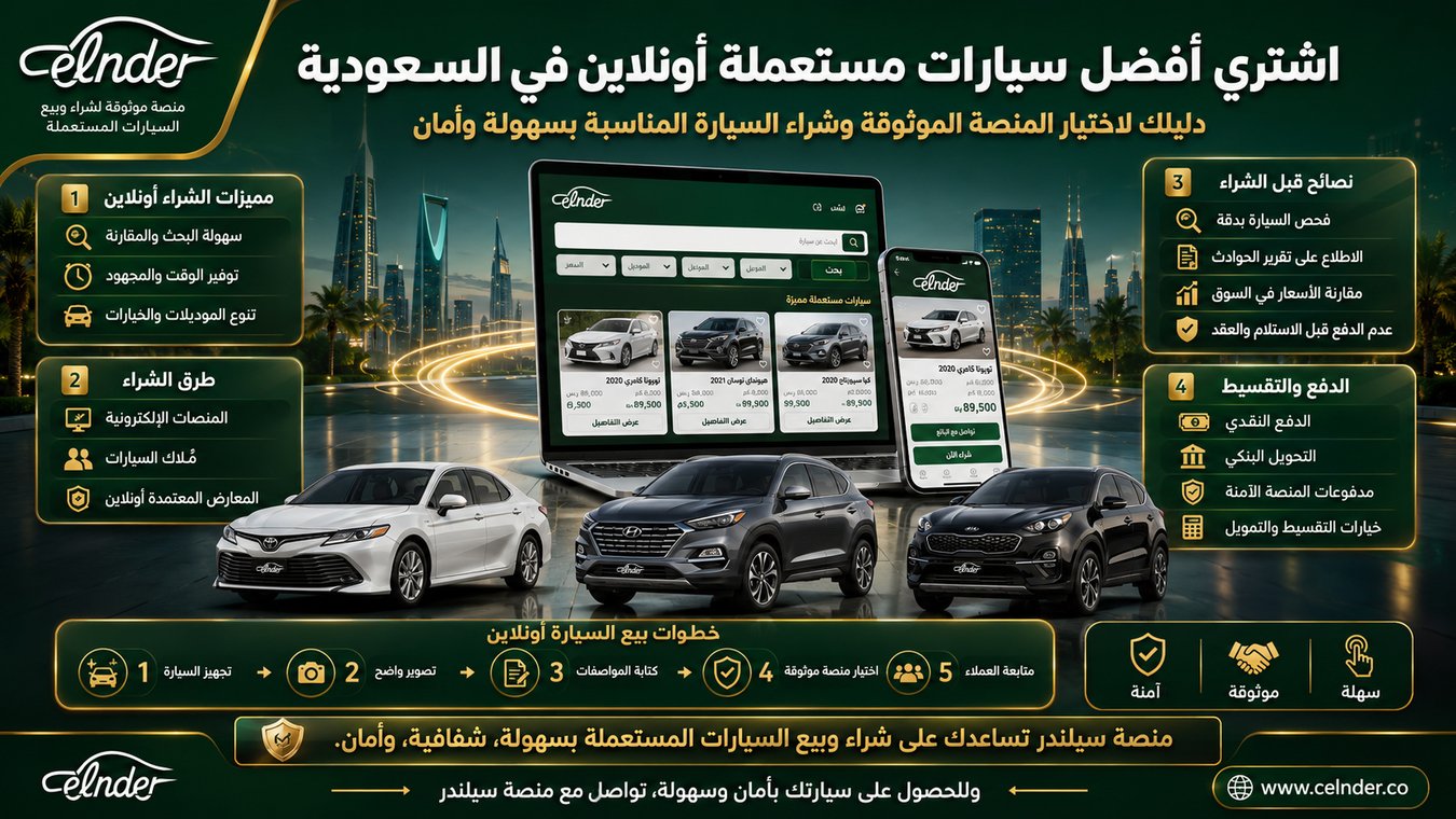 اشتري افضل سيارات مستعملة أونلاين في السعودية
