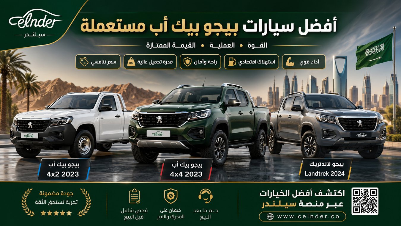 أفضل سيارات بيجو بيك اب مستعملة