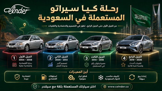 تعرف على رحلة كيا سيراتو المستعملة في السعودية