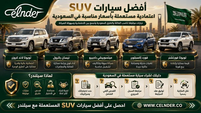 أفضل سيارات suv اعتمادية مستعملة بأسعار مناسبة في السعودية