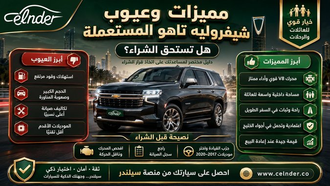مميزات وعيوب شيفروليه تاهو المستعملة: هل تستحق الشراء؟