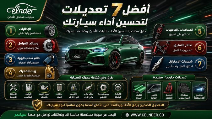 أفضل 7 تعديلات لتحسين أداء سيارتك
