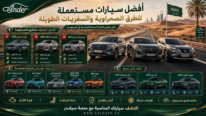 تعرف على أفضل سيارات مستعملة للطرق الصحراوية و السفريات الطويلة