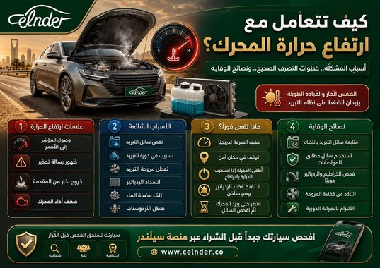 كيف تتعامل مع ارتفاع حرارة المحرك؟