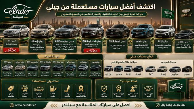 اكتشف أفضل سيارات مستعملة من جيلي