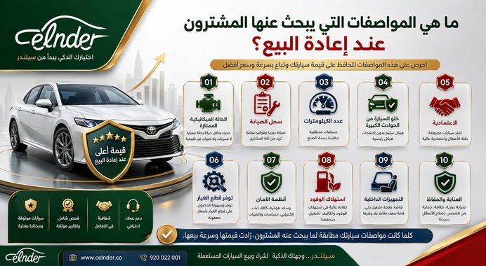 ما هي المواصفات التي يبحث عنها المشترون عند إعادة البيع؟