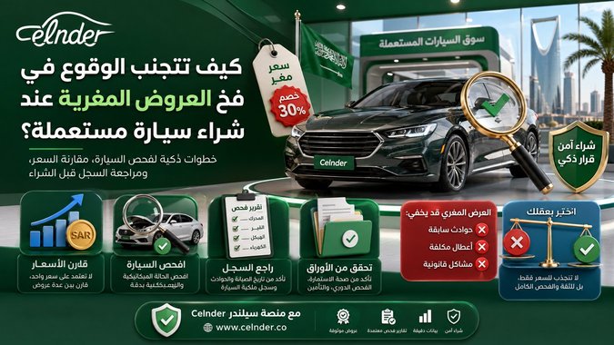 كيف تتجنب الوقوع في فخ العروض المغرية عند شراء سيارة مستعملة؟