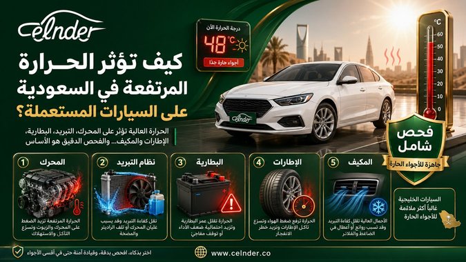 كيف تؤثر الحرارة المرتفعة في السعودية على السيارات المستعملة؟