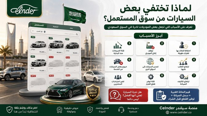 لماذا تختفي بعض السيارات من سوق المستعمل؟