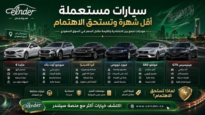 سيارات مستعملة أقل شهرة وتستحق الاهتمام