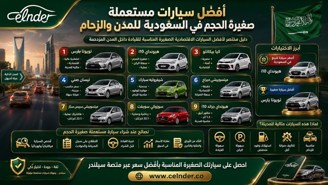 أفضل سيارات مستعملة صغيرة الحجم في السعودية للمدن والزحام